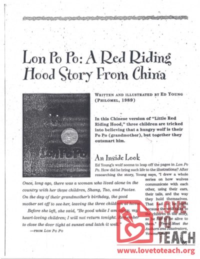 Lon Po Po - A Red Riding Hood Story From China
