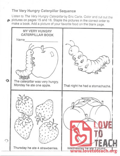 The Very Hungry Caterpillar - Sequence