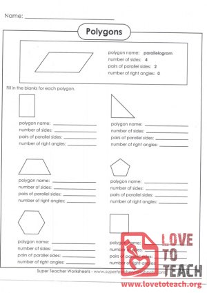 Polygon Identification (with Answer Key)