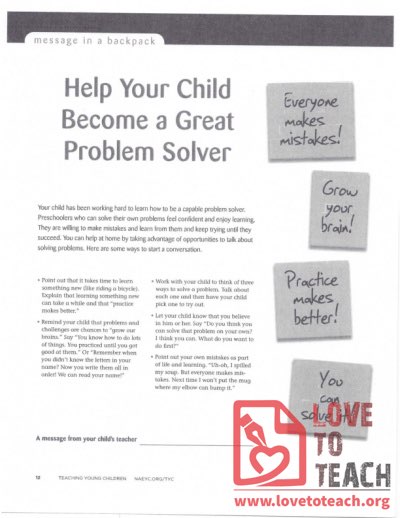 Help Your Child Become a Great Problem Solver