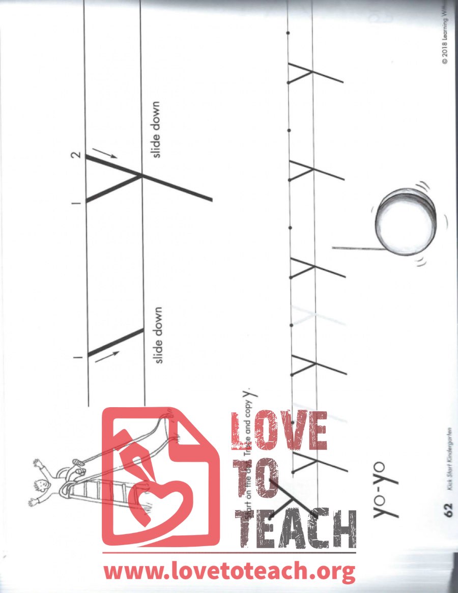 tracing the letter y