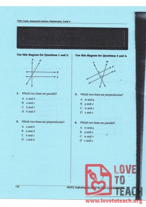Parallel and Perpendicular Lines - Sample Questions