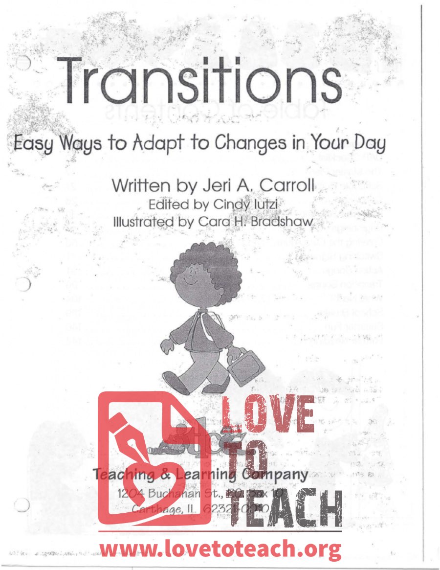 Transitions - Easy Ways to Adapt to Changes into Your Day