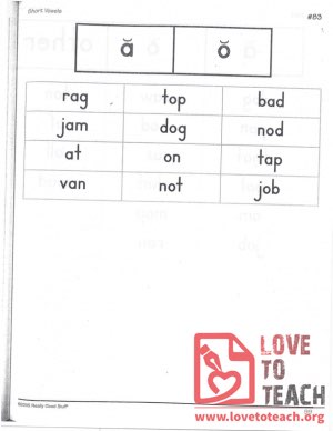 Short Vowels - a, o