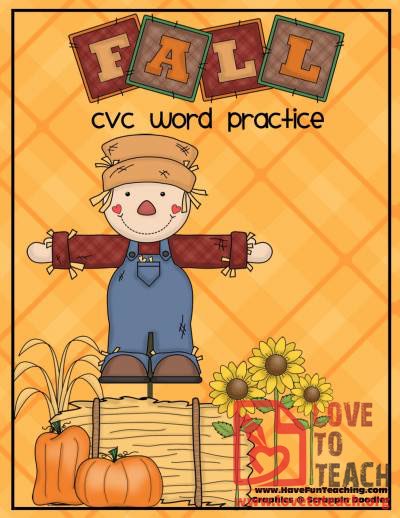 Fall CVC Word Practice