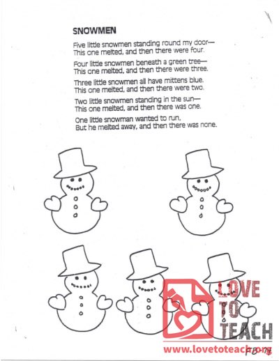 Snowmen Poem