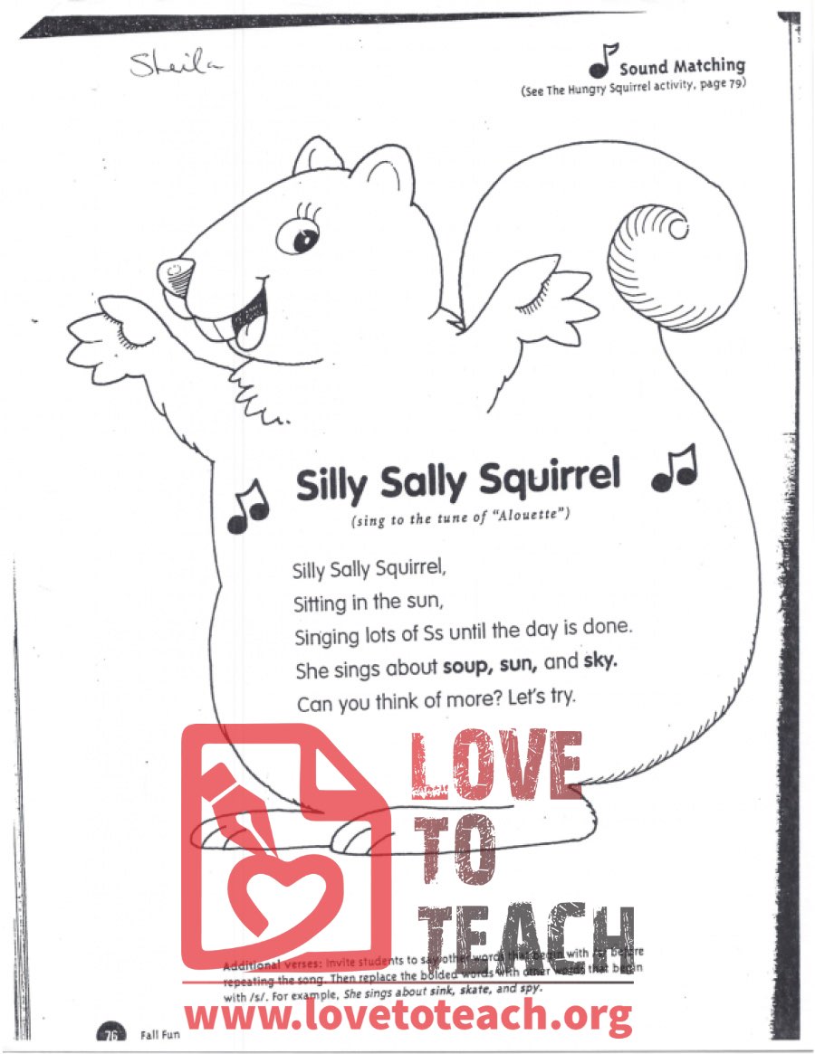 Silly Sally Squirrel