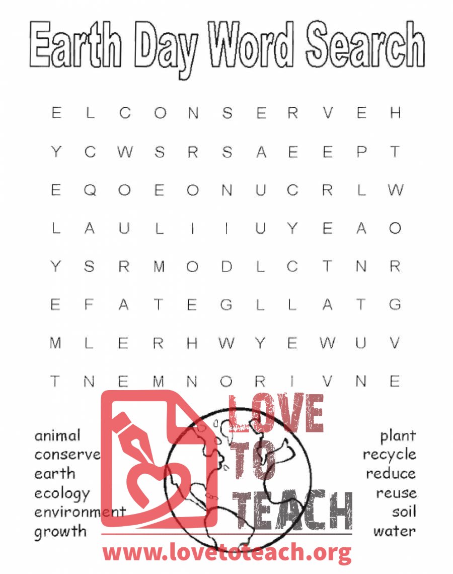 Earth Day Word Search