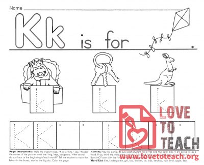 Kk Letter Pattern