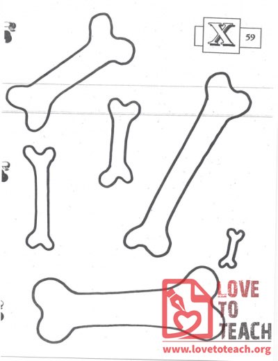 X-ray Bones Coloring Page