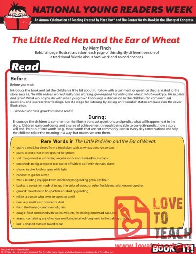 The Little Red Hen and the Ear of Wheat