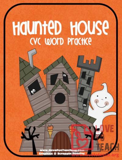 Haunted House CVC Word Practice