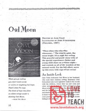 Owl Moon - Teacher&#039;s Guide