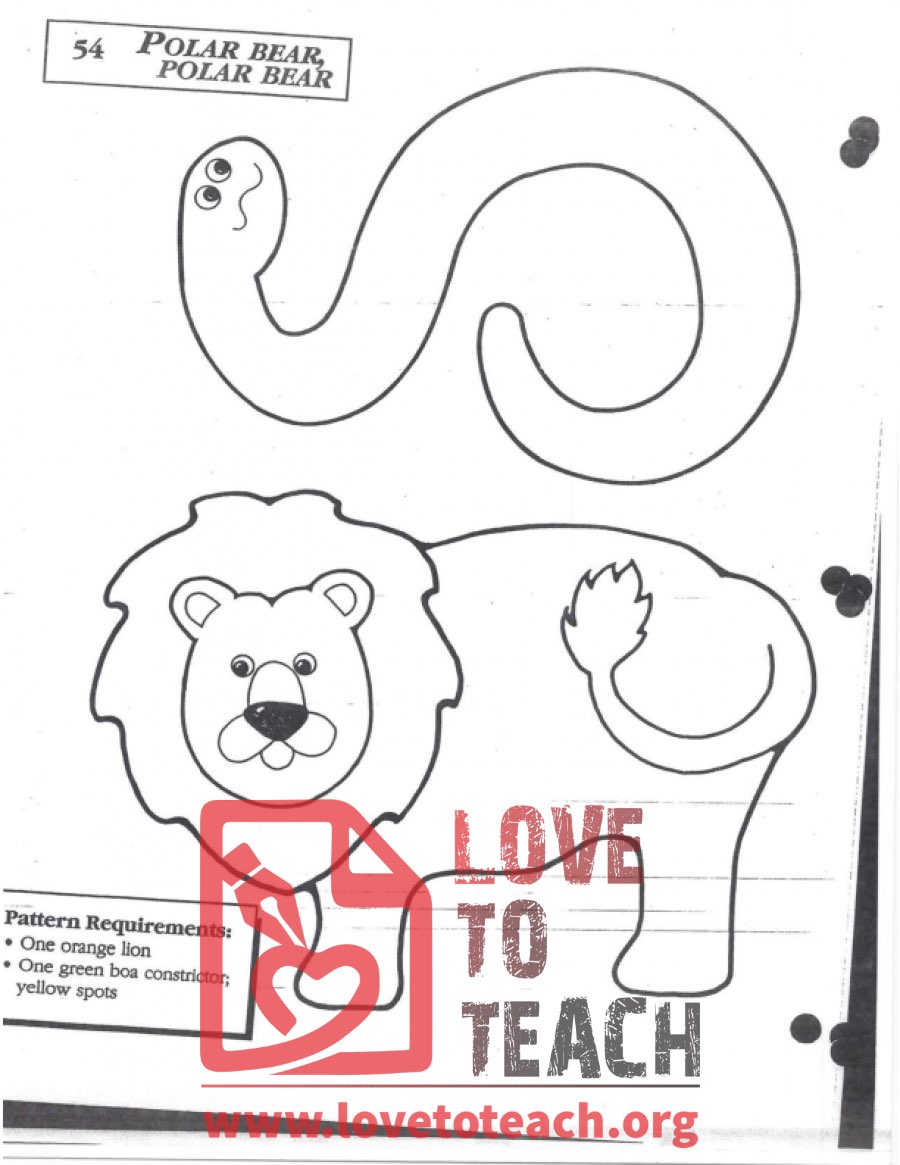 Polar Bear, Polar Bear: Coloring Activity