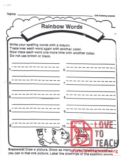 Rainbow Words