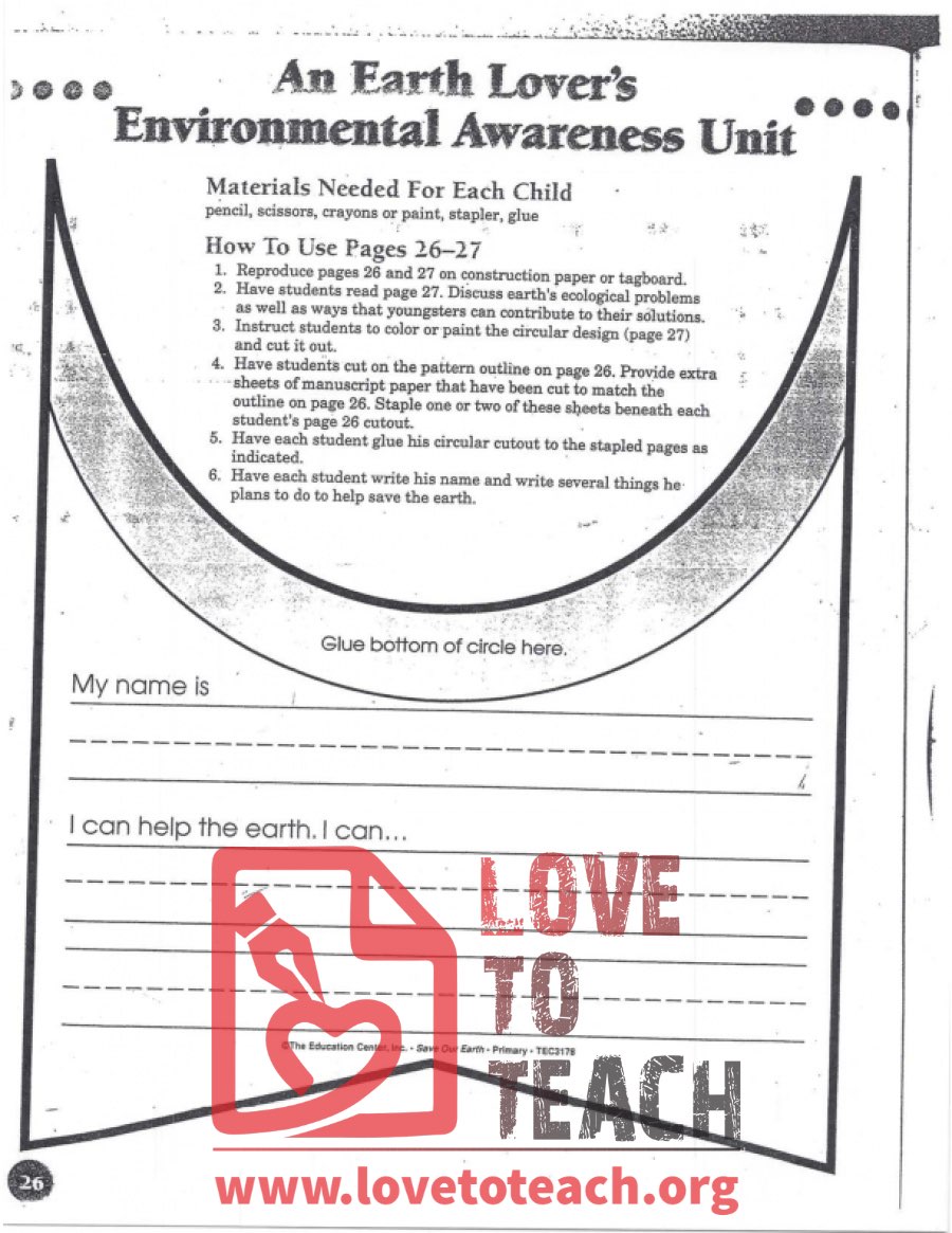 An Earth Lover&#039;s Environmental Awareness Unit