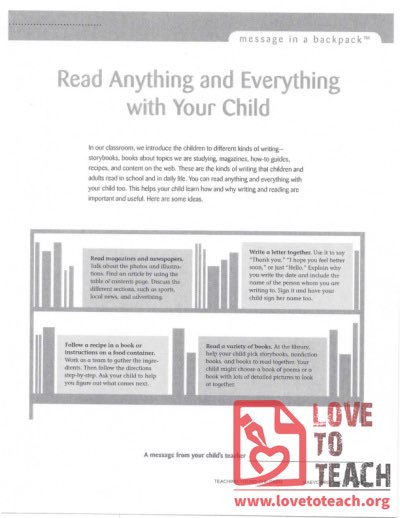 Read Anything and Everything with Your Child