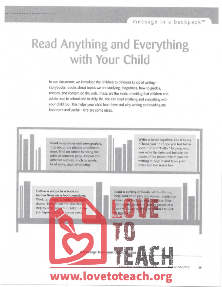 Read Anything and Everything with Your Child