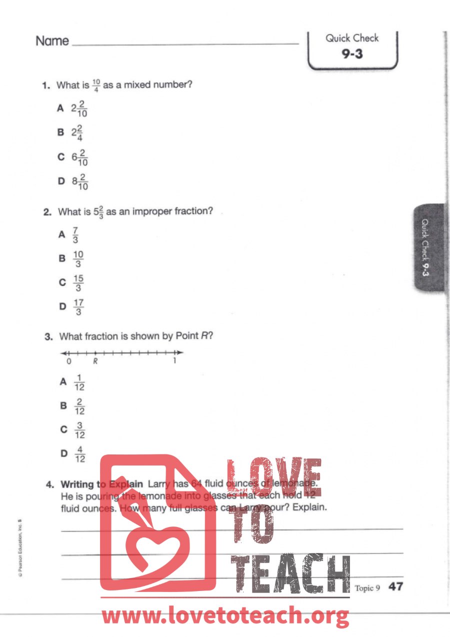 Fraction Review