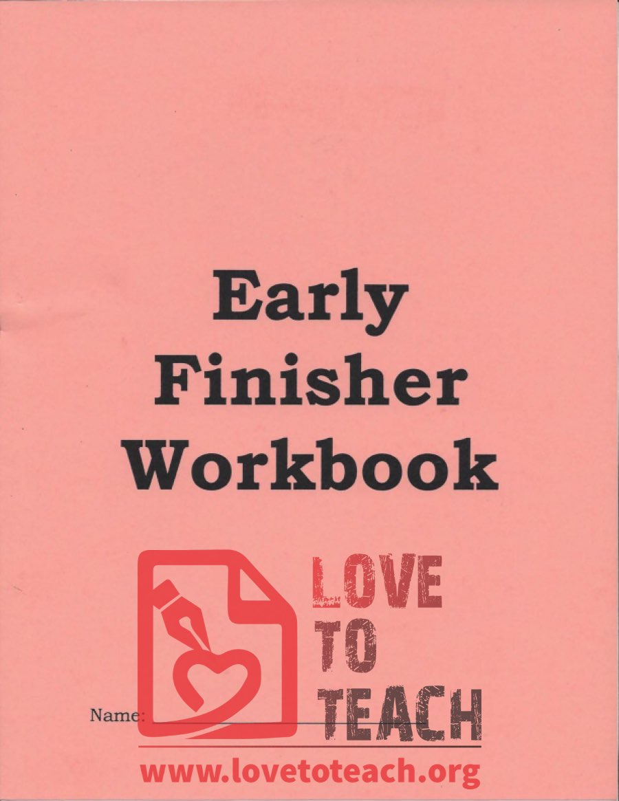 Early Finisher Workbook