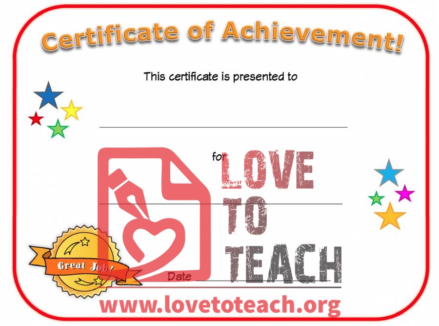 Certificate of Achievement