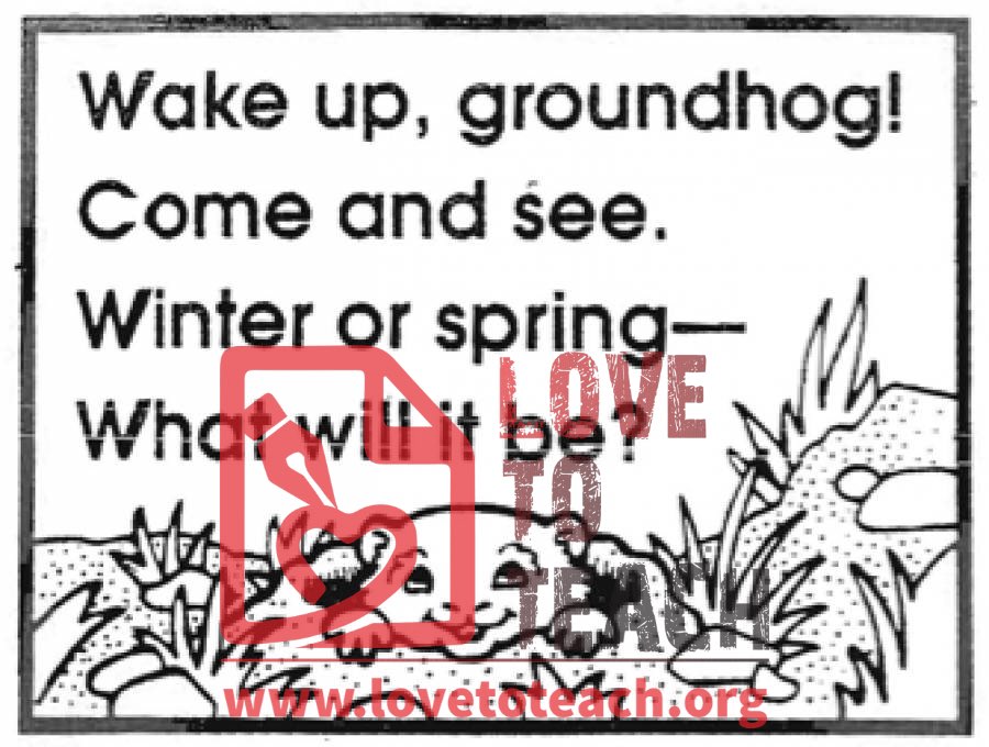 Groundhog Day Poem