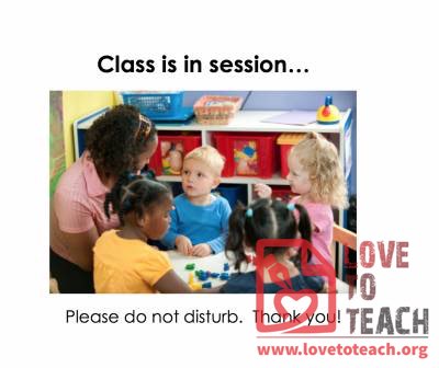 Class In Session Sign