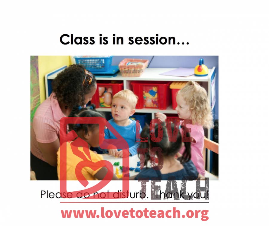 Class In Session Sign