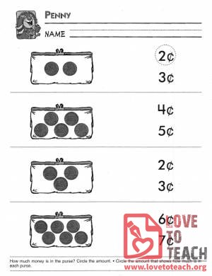 How Many Pennies Worksheet