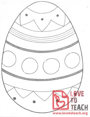 Easter Egg Coloring Page