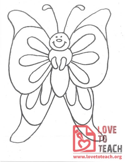 Butterfly Coloring Page