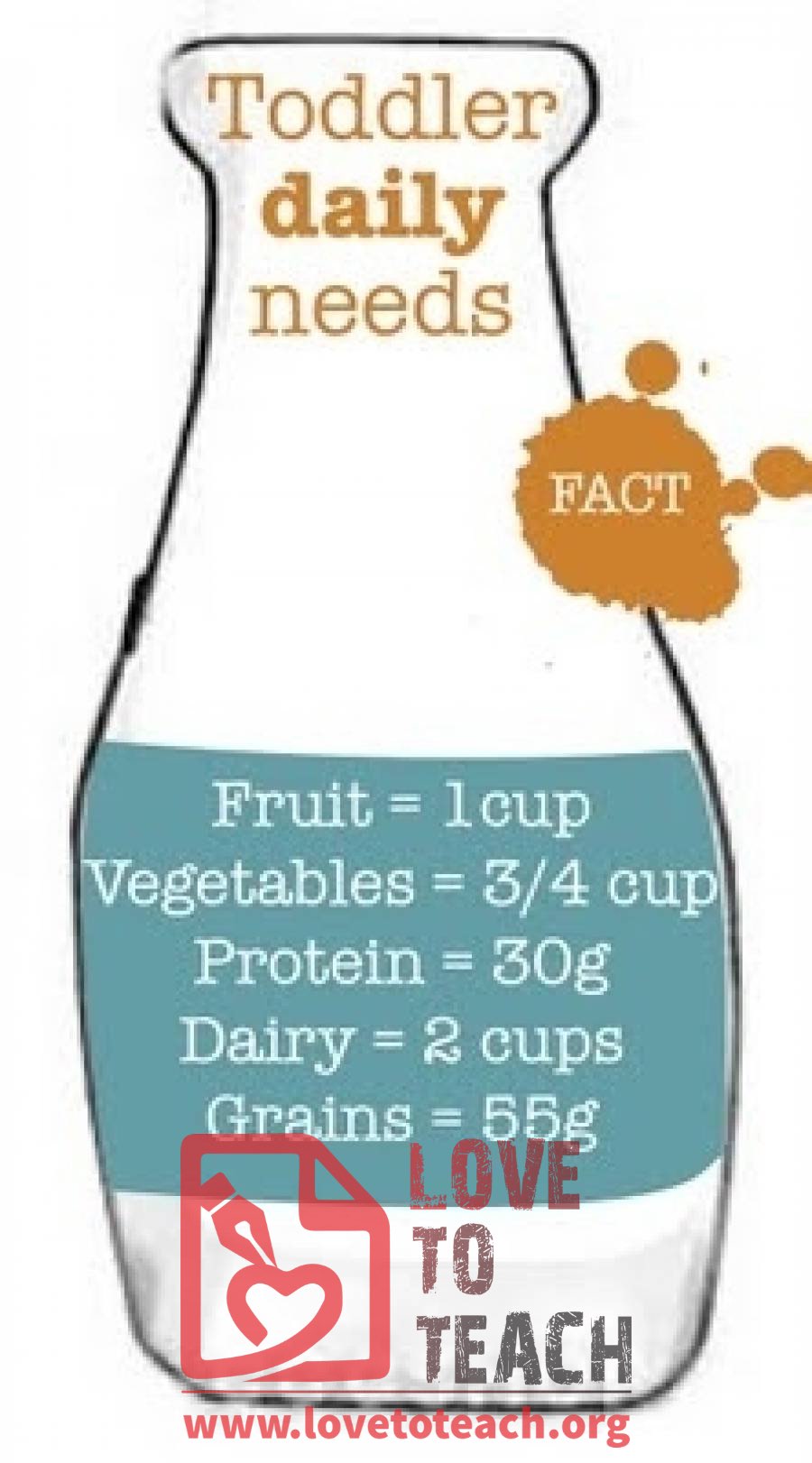 Toddler&#039;s Daily Nutritional Needs