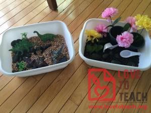 Spring Sensory Bins