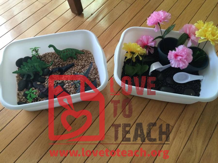 Spring Sensory Bins