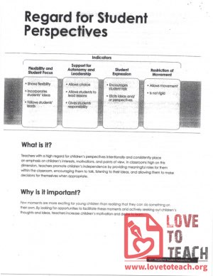 Dimensions - Regard for Student Perspective