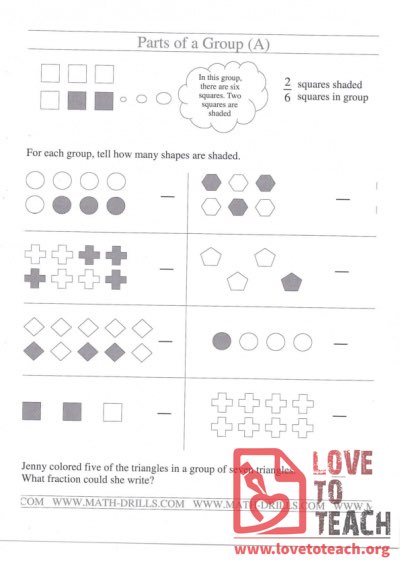 Parts of a Group (with Answer Key)