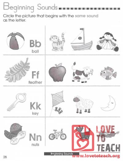 Beginning Sounds Review