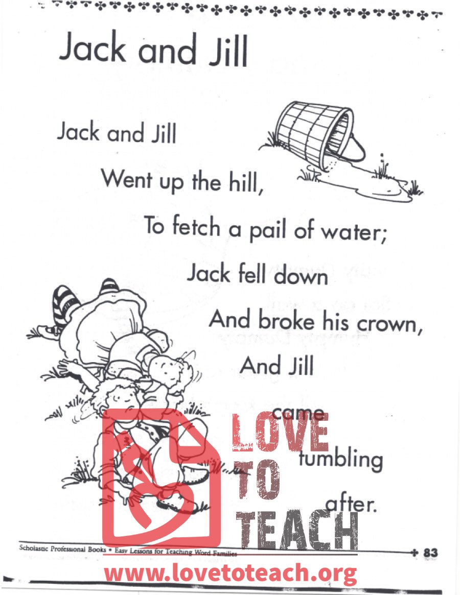 Jack and Jill Poem