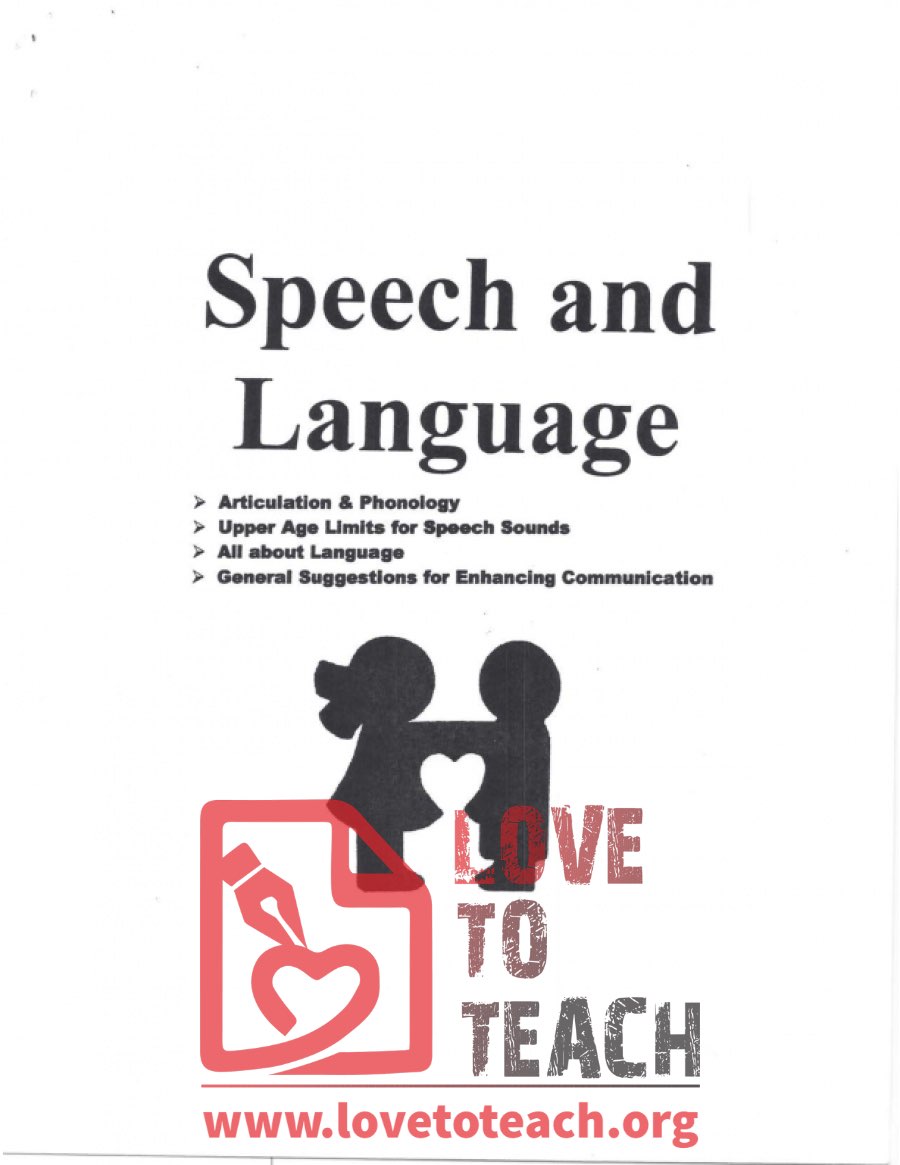 Speech and Language