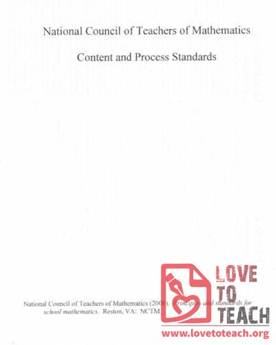 NCTM Content and Process Standards