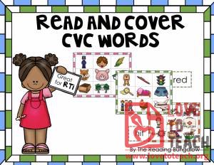Read and Cover CVC Words