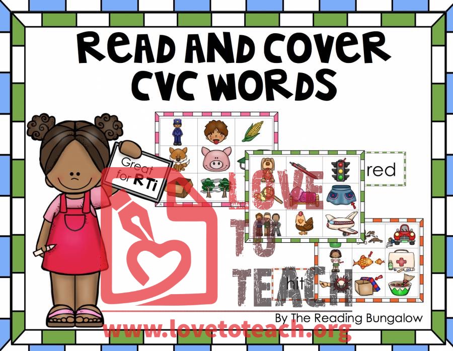 Read and Cover CVC Words