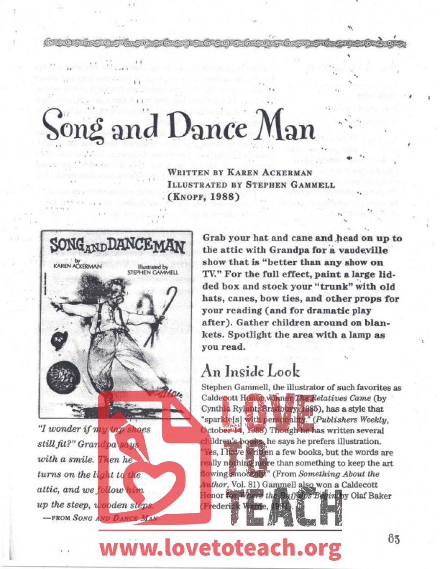 Song and Dance Man - Teacher&#039;s Guide