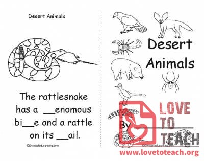 Desert Animals Book