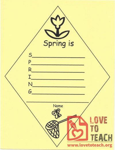 Spring Is - Acrostic Poem