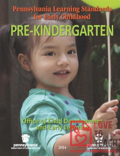 Pre-Kindergarten Standards - Pennsylvania