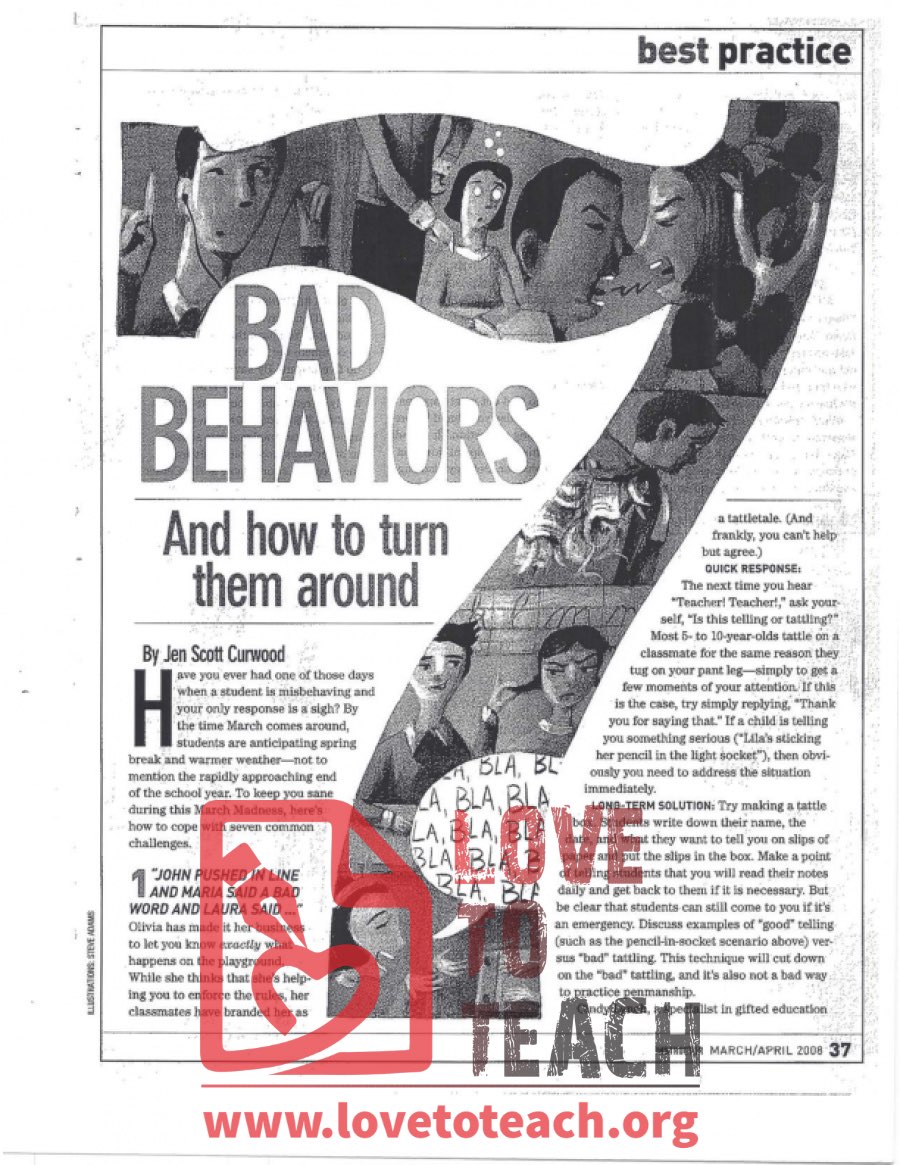 Bad Behaviors