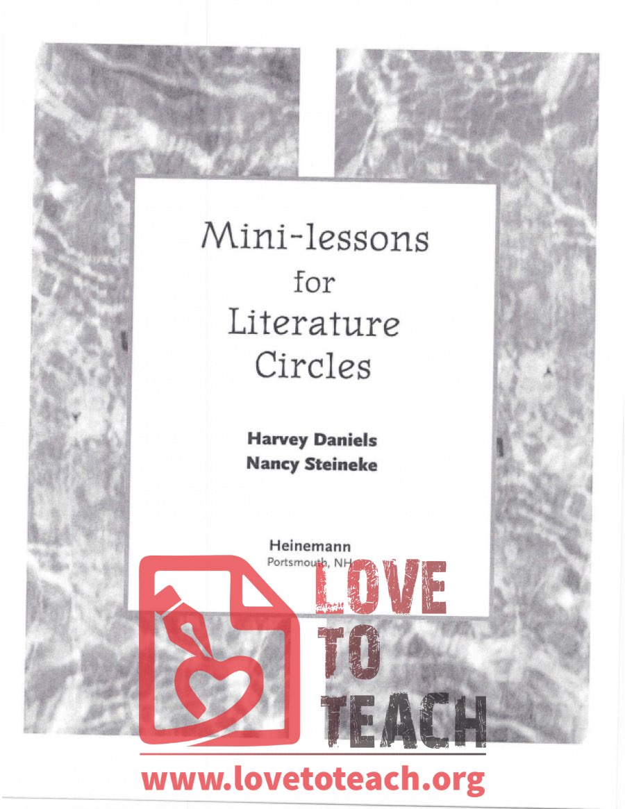 Mini-Lessons for Literature Circles