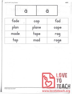 Short and Long Vowels