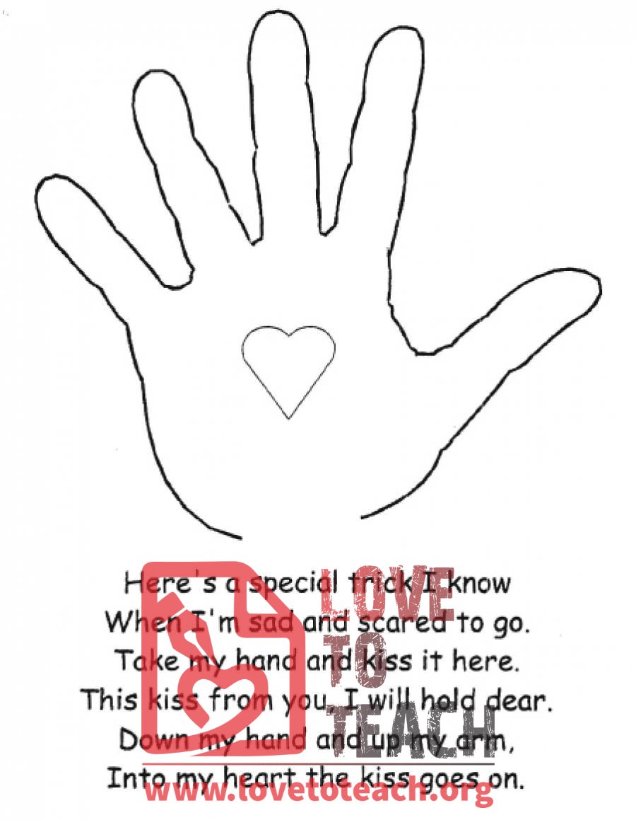 Free Printable The Kissing Hand Activities